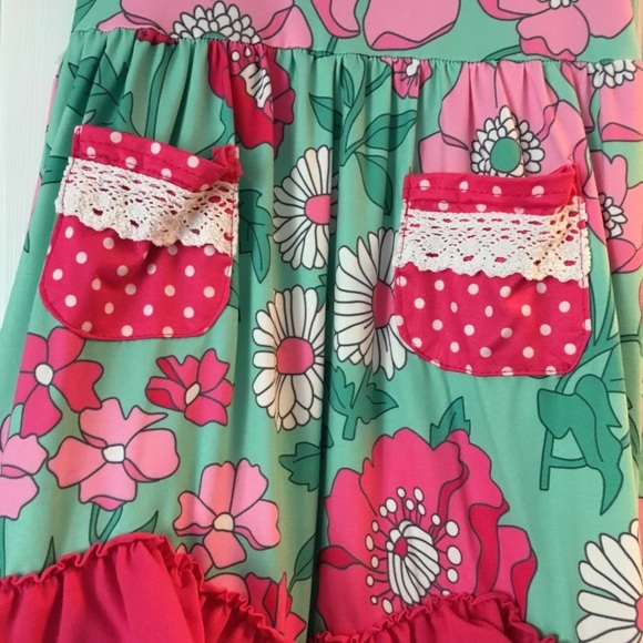 SOLD Boutique Floral Maxi Dress - Picture 3 of 5